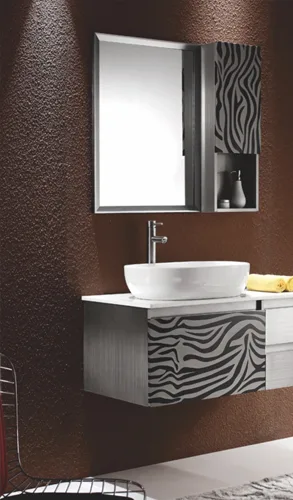 Meuble de salle de bain en inox" Disponible "